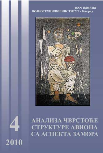 Fatigue structure avion